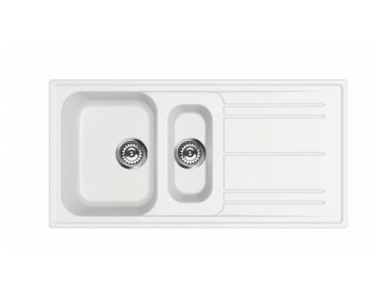 Chiuveta de bucatarie Smeg LZ102B, 100 cm latime, alba