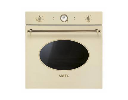 Cuptor incorporabil electric Smeg Colonial SFP805PO, crem, retro, pirolitic