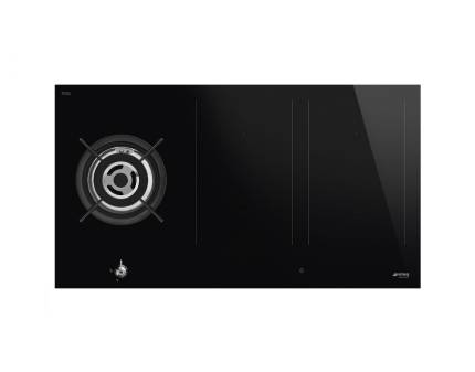 Plita incorporabila mixta Smeg Classica Aesthetic PM3953D, 90 cm