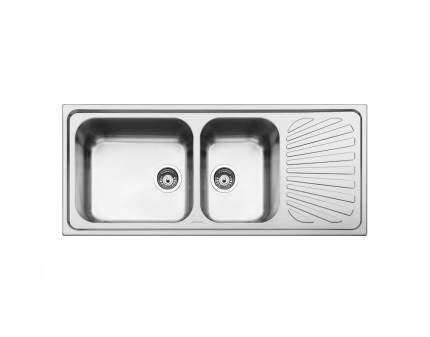 Chiuveta de bucatarie Smeg SG116D, 116cm, inox