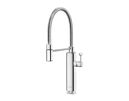 Baterie de bucatarie retro Smeg MDF50SS, inox