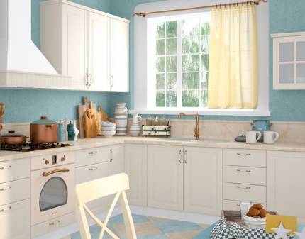 Bucatarie pe colt 2 EVERGREEN 