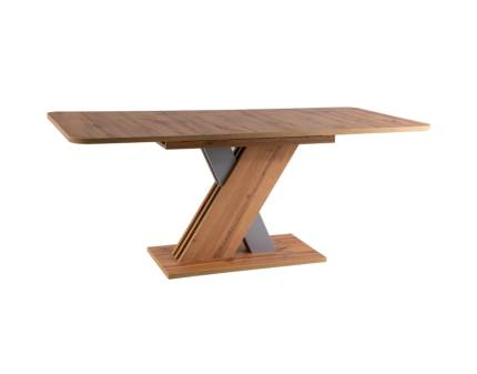 Masa extensibila EXEL WOTAN din PAL melaminat stejar wotan cu maro 140-180x85xH76cm
