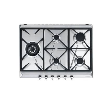 Plita incorporabila pe gaz Smeg Classica Aesthetic SE775GH5, 70/75 cm