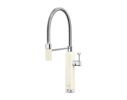 Baterie de bucatarie retro Smeg MDF50CR, crem