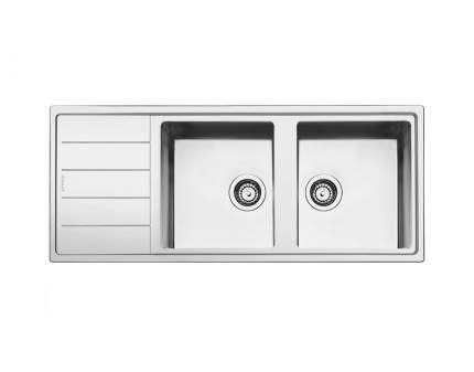 Chiuveta de bucatarie Smeg LDR116-2, 116 cm latime, inox