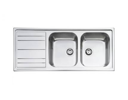 Chiuveta de bucatarie Smeg LPR116, 116 cm latime, inox
