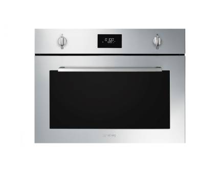 Cuptor incorporabil cu microunde Smeg SO4401M1X, 45 cm, inox