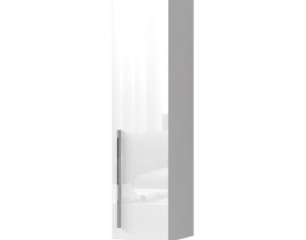 Corp suspendat inalt cu 1 usa PIANO WHITE 30x115x29cm alb lucios, manere crom