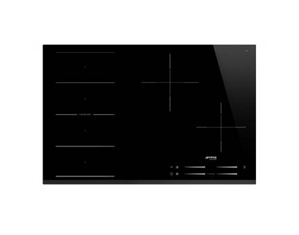 Plita incorporabila cu inductie Smeg SI1F7845B, 78 cm latime, negru